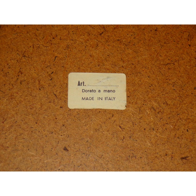 Vintage Italian Florentine Gilded Oval Mirror Ribbon Bow Accent Italy For Sale - Image 13 of 13