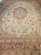 Textile Vintage Turkish Oushak Rug, Hand-Knotted Geometric Pattern, Ivory & Brick Red, 12' X 14' For Sale - Image 7 of 13
