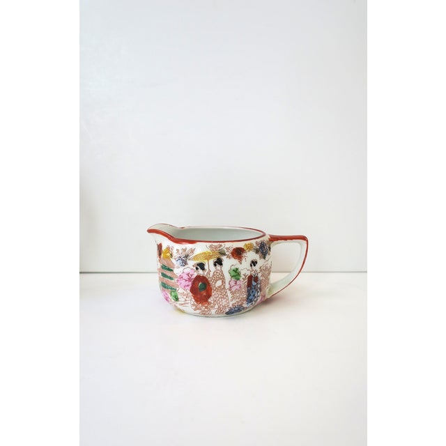Japanese Porcelain Tea Coffee Set, Satsuma Art Nouveau Style, Mid-20th Century For Sale - Image 9 of 14