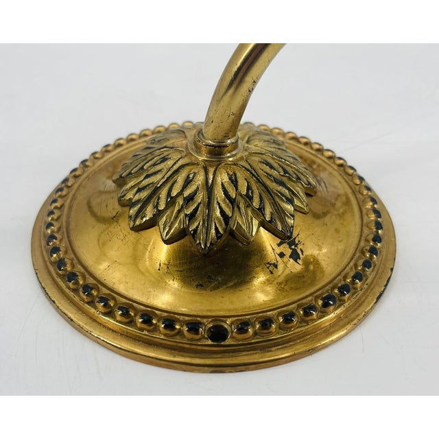 1990s Charles Edwards London Brass Hurricane Wall Sconces - a Pair For Sale - Image 10 of 18