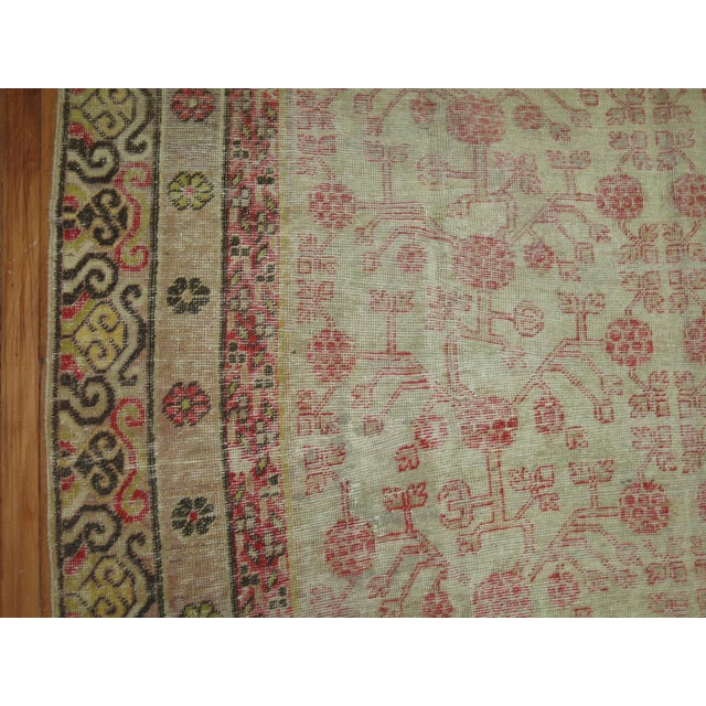Antique Worn Khotan Rug For Sale - Image 4 of 18