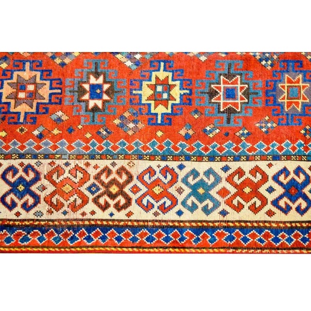 Tribal Early 20th Century Lambalo Kazak Rug For Sale - Image 3 of 6