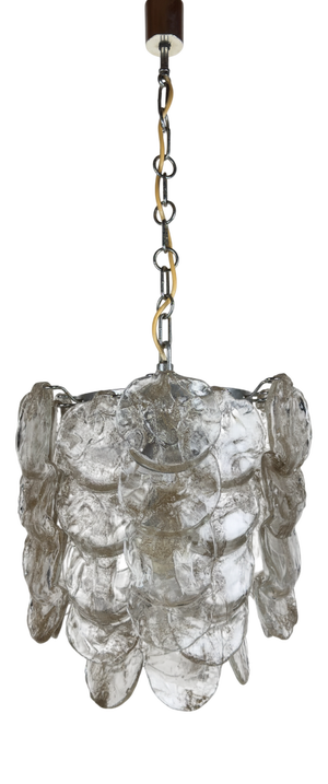 Vintage Murano Glass Chandelier from Mazzega, Italy 1970s