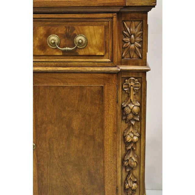 Brown Karges French Neoclassical Style Mahogany Buffet Sideboard W/ Brass Urn Gallery For Sale - Image 8 of 11