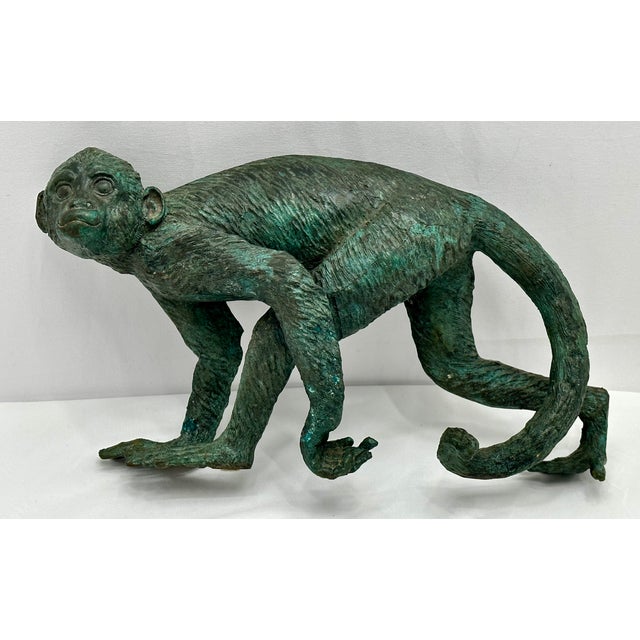 This Really is a Great Looking & Very Decorative Walking - Posing Monkey Figure. Vintage - Circa Approx Mid 20th Century....
