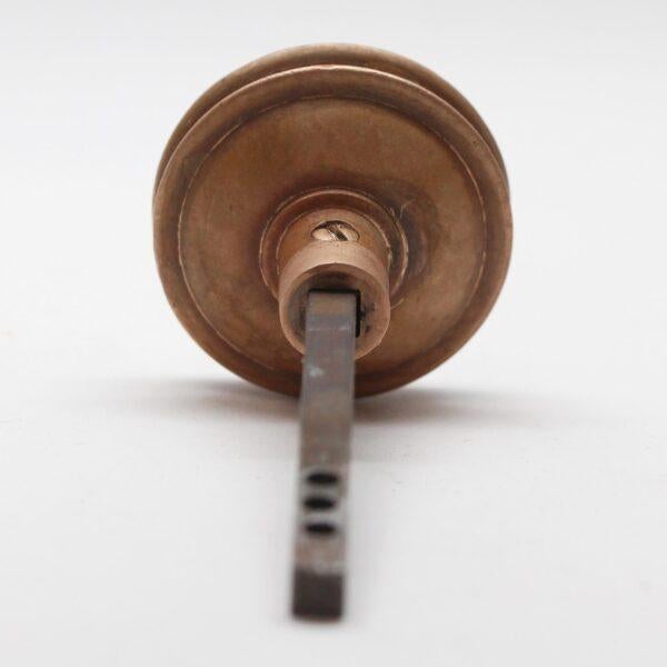 Antique Bronze Radial Hopkins & Dickinson Door Knob For Sale - Image 4 of 4