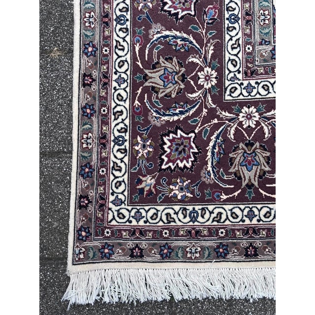 Tabriz with silk very unusual piercing bright colors, vintage hand-knotted classic design adaptable modern and traditional