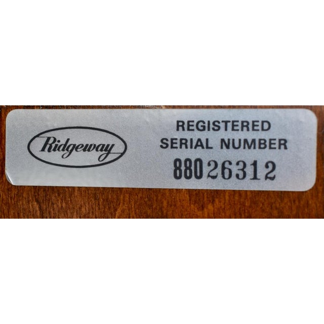 Vintage Ridgeway Chinese Chippendale Style Mahogany Grandfathers Clock For Sale In Philadelphia - Image 6 of 12