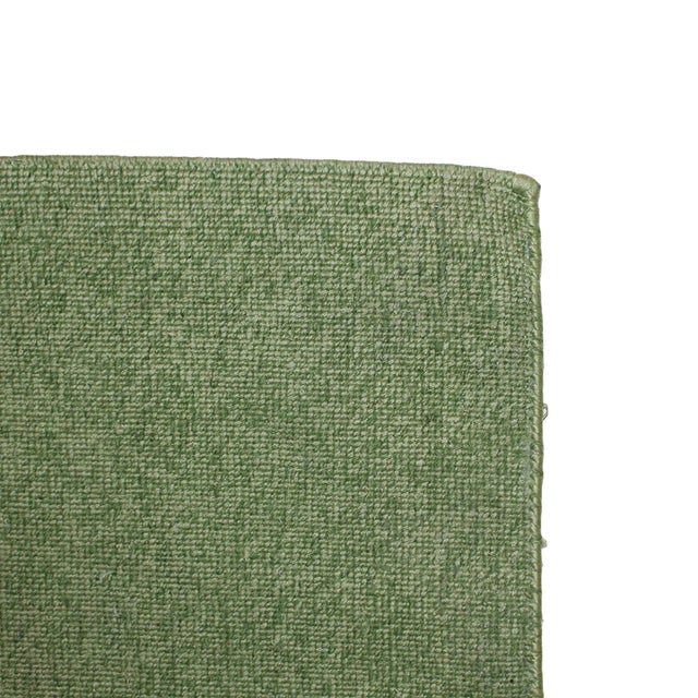 Beige Green Hand-Knotted Wool and Silk Rug by David Delfín, Spain, 2005 For Sale - Image 8 of 10