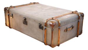 Large Globetrekker Trunk Coffee Table in Canvas and Leather from Timothy Oulton, 2010s