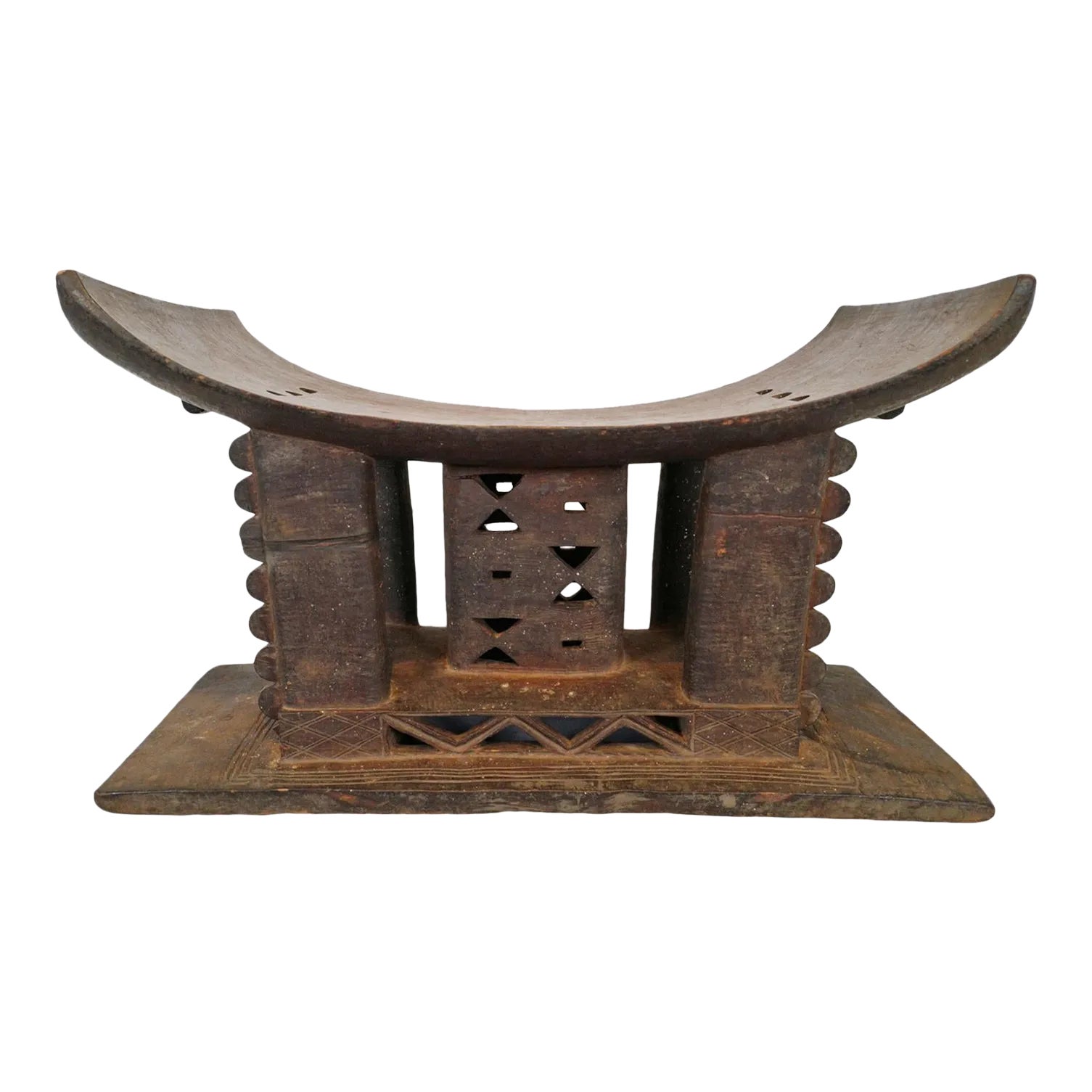 Antique Ghana Asante Chief Stool | Chairish