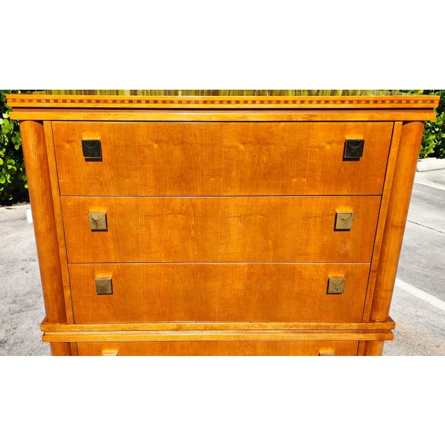 1980s Hickory White Biedermeier Dresser From Genesis Collection For Sale In Miami - Image 6 of 17