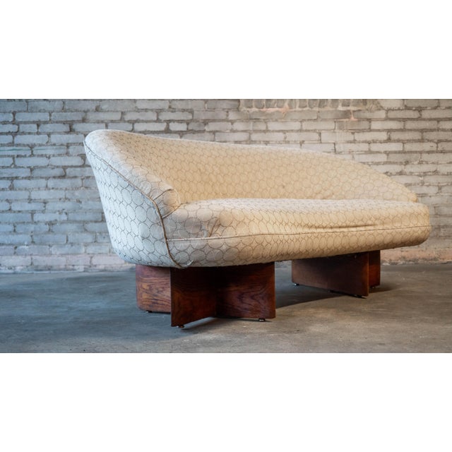 1950s 1950s Vladimir Kagan for Kagan-Dreyfuss Inc Walnut Sofa For Sale - Image 5 of 17