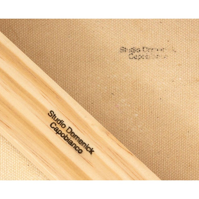 Domenick Capobianco Abstraction in Orange Oil For Sale In New York - Image 6 of 6