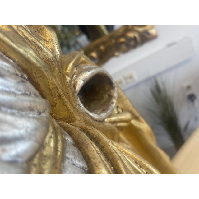 Baroque Wooden Figure of Madonna and Child For Sale - Image 13 of 18