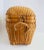 Chinoiserie Vintage Chinese Herringbone Weave Cane and Wicker Lidded Basket Storage For Sale - Image 3 of 12