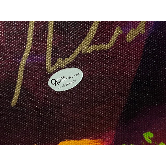 Original mixed media painting on canvas by Patrick Guyton titled Going for Gold LXXXII. Contemporary artwork in the...