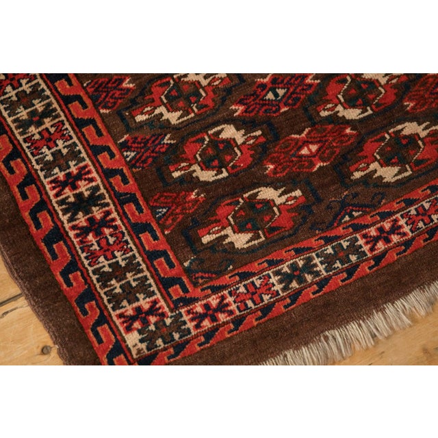 Antique Turkmen Rug Runner - 1'10" x 3'9" For Sale - Image 10 of 11