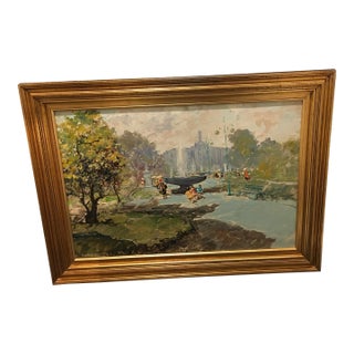 Vintage Oil Painting 1970s For Sale