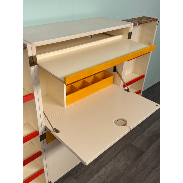 Vintage Italian Handcrafted Folding Bar Cabinet, 1960s For Sale - Image 10 of 18