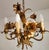 Gold Gilded Chandelier with Gold Leaf, Italy, 1960s For Sale - Image 8 of 18