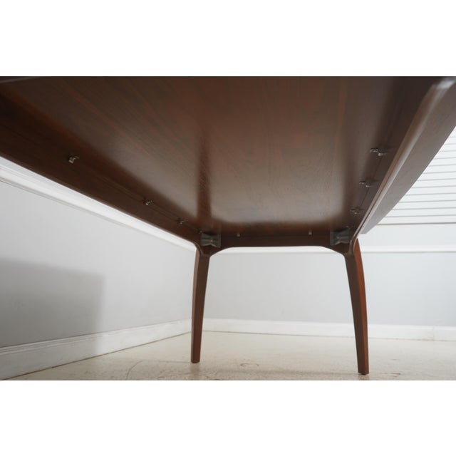 Mid Century Modern Walnut Dining Table For Sale - Image 12 of 12