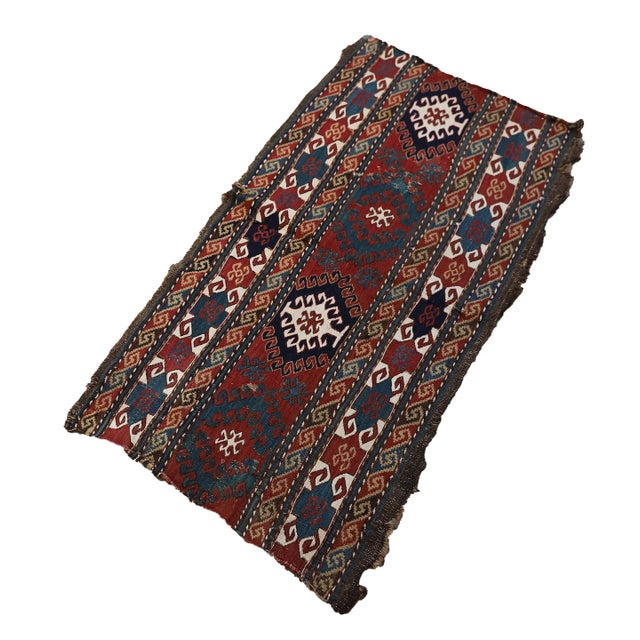 Tribal Antique Shahsevan Sumak Mafrash Panel For Sale - Image 3 of 7