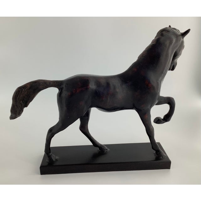 Mid-Century Modern Vintage Lightning Horse Bronze Sculpture by LeClerc, Austin Productions, Large For Sale - Image 3 of 6