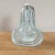 Mid 20th Century Mid-Century Bulbous Glass Bud-Vase in White and Transparent For Sale - Image 5 of 9