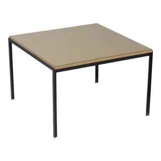 1950s Mid-Century Modern Florence Knoll T Angle Table With a Birch Laminate Top For Sale