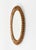 Brown Mid-Century Round Rattan and Bamboo Wall Mirror in the style of Franco Albini, Italy, 1960s For Sale - Image 8 of 12