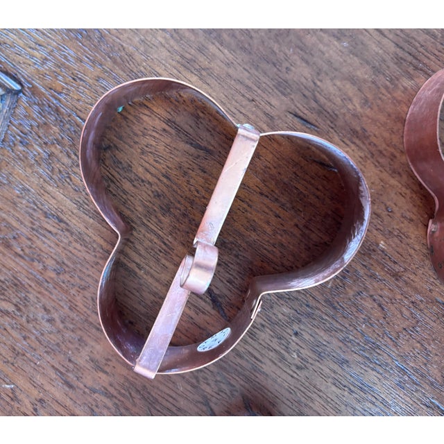 Vintage Solid Copper Cookie Cutters - Set of 4 For Sale In Kansas City - Image 6 of 10
