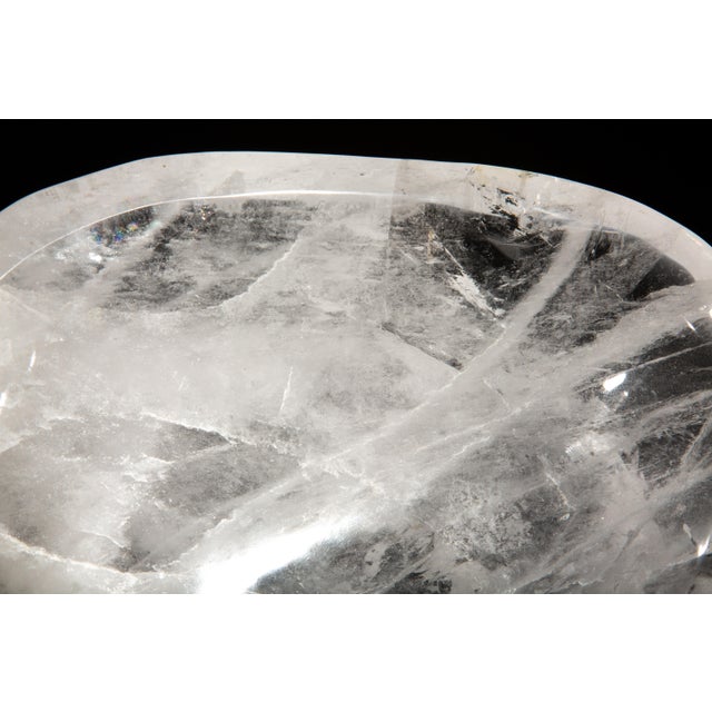 Contemporary Large Rock Crystal Bowl For Sale - Image 3 of 4