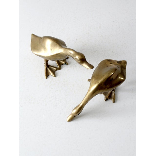 Mid Century Brass Bird Pair For Sale - Image 10 of 12
