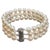 8mm Akoya Japanies Pearl Triple Strand Bracelet, Sterling Silver Clasp, 8 Inch For Sale - Image 15 of 18
