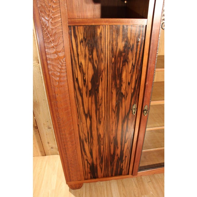 Wood Art Deco Bookcase by Gauthier Poinsignon, 1930s For Sale - Image 7 of 13