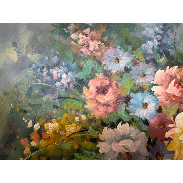 Oil Painting Floral Still Life Bouquet, Impressionist Style Flowers Original Art For Sale In Jacksonville, FL - Image 6 of 7