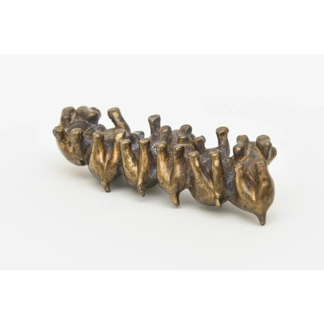 Bronze Vintage Signed Arthur Court Bronze Paperweight of Dogs, 1979 For Sale - Image 8 of 9