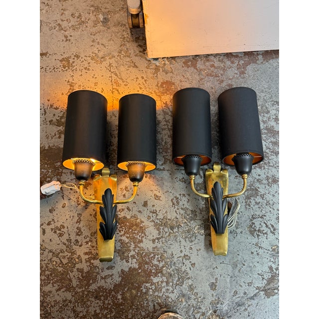 Late 20th Century Vintage Neoclassical Wall Sconces, Pair For Sale - Image 5 of 12