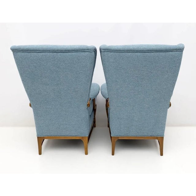 1950s Set of Mid-Century Modern Italian Bouclè Armchairs by Framar, 1950s For Sale - Image 5 of 8