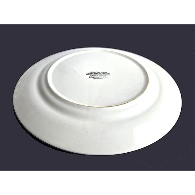 Jonathan Adler Vintage Jonathan Adler Happy Home Circles & Stripes Dinner Plates, Set of 5 For Sale - Image 4 of 16