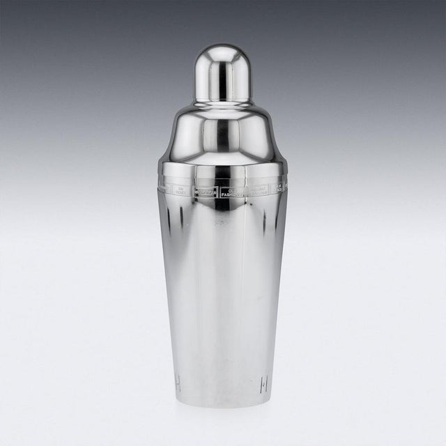 American Silver-Plated Recipe Cocktail Shaker from Napier, 1930s For Sale - Image 12 of 14