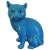19th Century Chinese Export Porcelain Monochrome Turquoise Glazed Model of a Cat For Sale - Image 11 of 11