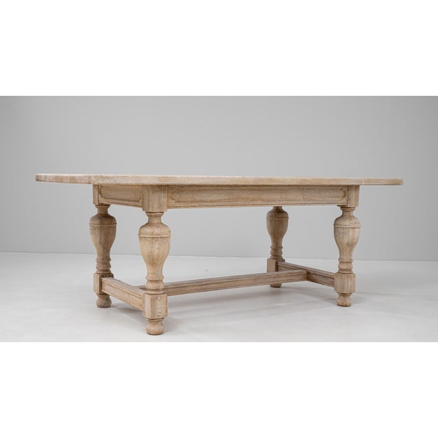 20th Century Belgian Oak Dining Table For Sale - Image 11 of 18