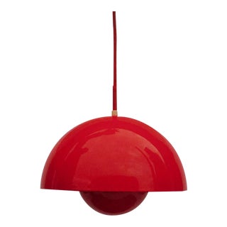 Mid-Century Verner Panton Flowerpot Pendant Light for Louis Poulsen, Denmark For Sale