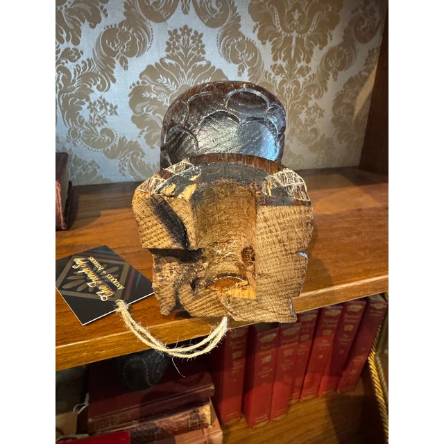 Gothic Pair of Antique Carved Wooden Corbels- Classical Dolphin For Sale - Image 3 of 10