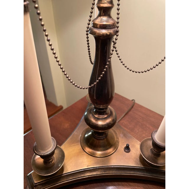 Hollywood Regency Vintage Bouillotte Lamp For Sale - Image 3 of 4