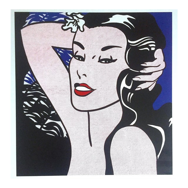 Roy Lichtenstein Vintage 1993 Pop Art Lithograph Print