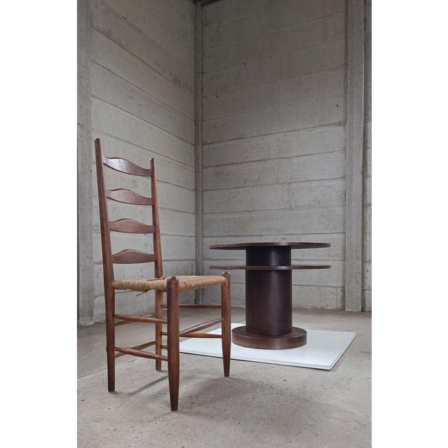 Contemporary Side Table with Integrated Lamp from De Coene Freres, 1920s For Sale - Image 3 of 11