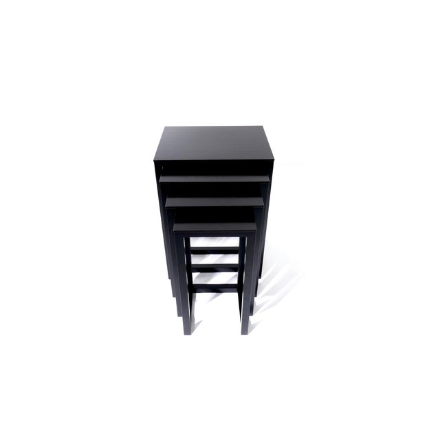 Vintage Nesting Table Set by Josef Hoffmann from Wittmann, 1970s, Set of 4 For Sale - Image 18 of 18